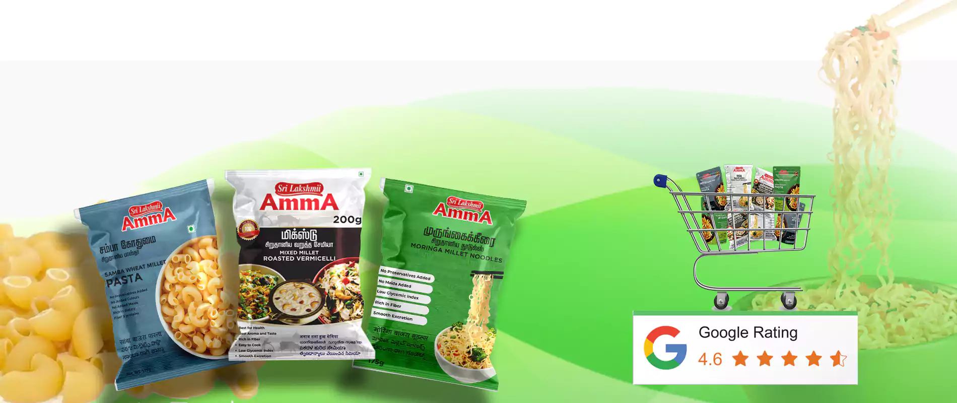 Sri Lakshmi Foods | Millet Noodles,Pasta, varmicelli